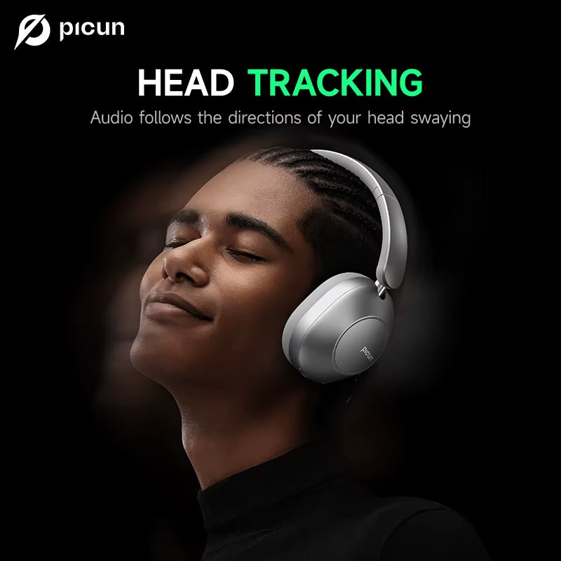 F6 Active Noise Cancelling Bluetooth Headset Hi-Res ANC Head Tracking 3D Audio Wireless Headphones APP Control Low Latency