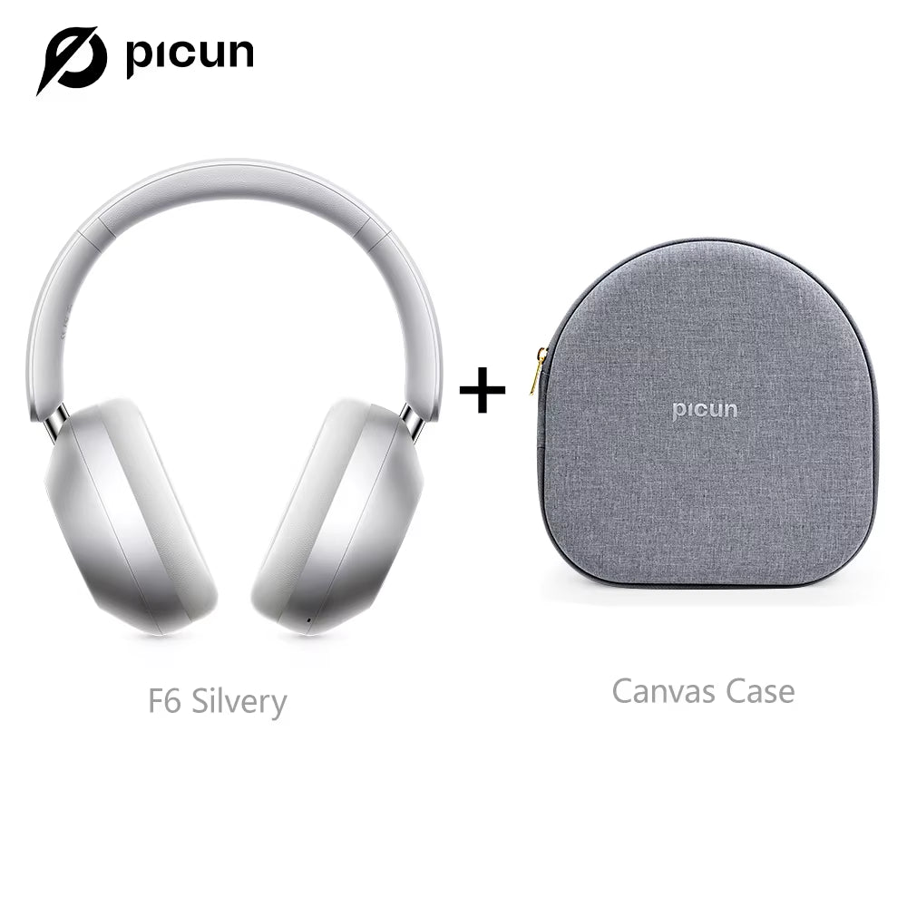 F6 Active Noise Cancelling Bluetooth Headset Hi-Res ANC Head Tracking 3D Audio Wireless Headphones APP Control Low Latency