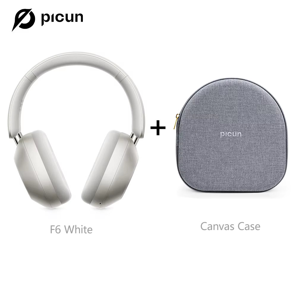 F6 Active Noise Cancelling Bluetooth Headset Hi-Res ANC Head Tracking 3D Audio Wireless Headphones APP Control Low Latency