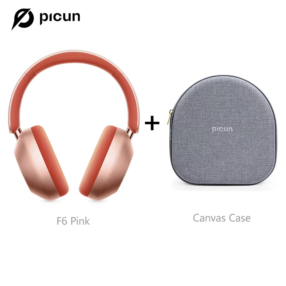F6 Active Noise Cancelling Bluetooth Headset Hi-Res ANC Head Tracking 3D Audio Wireless Headphones APP Control Low Latency
