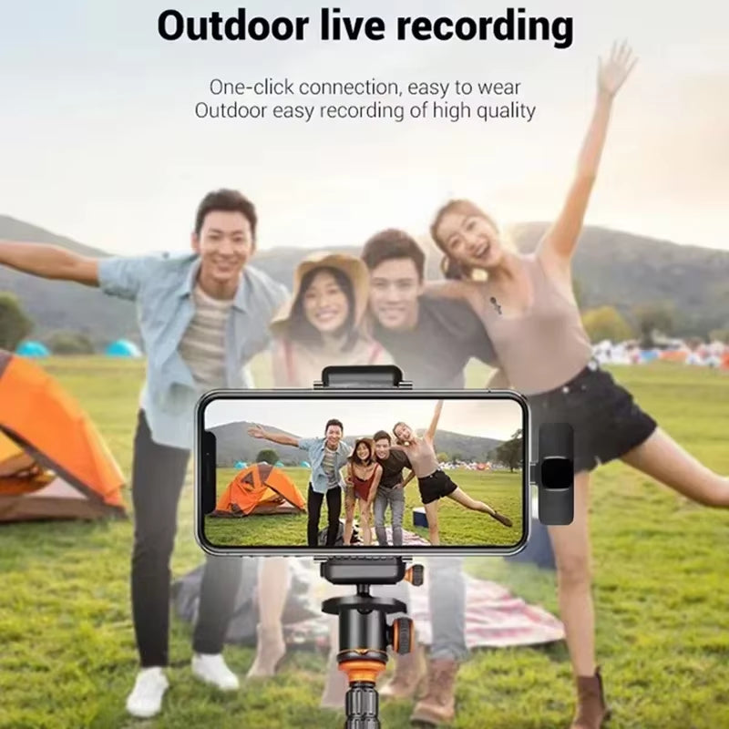 Wireless Lavalier Microphone – Mini Mic for iPhone, Android, Laptop, Live Streaming & Gaming
