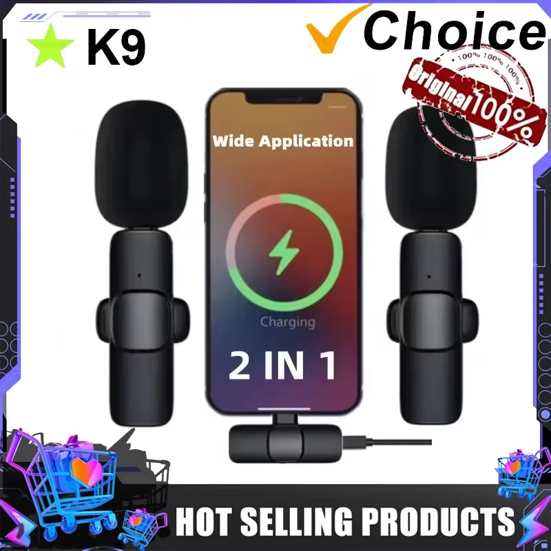 Wireless Lavalier Microphone – Mini Mic for iPhone, Android, Laptop, Live Streaming & Gaming