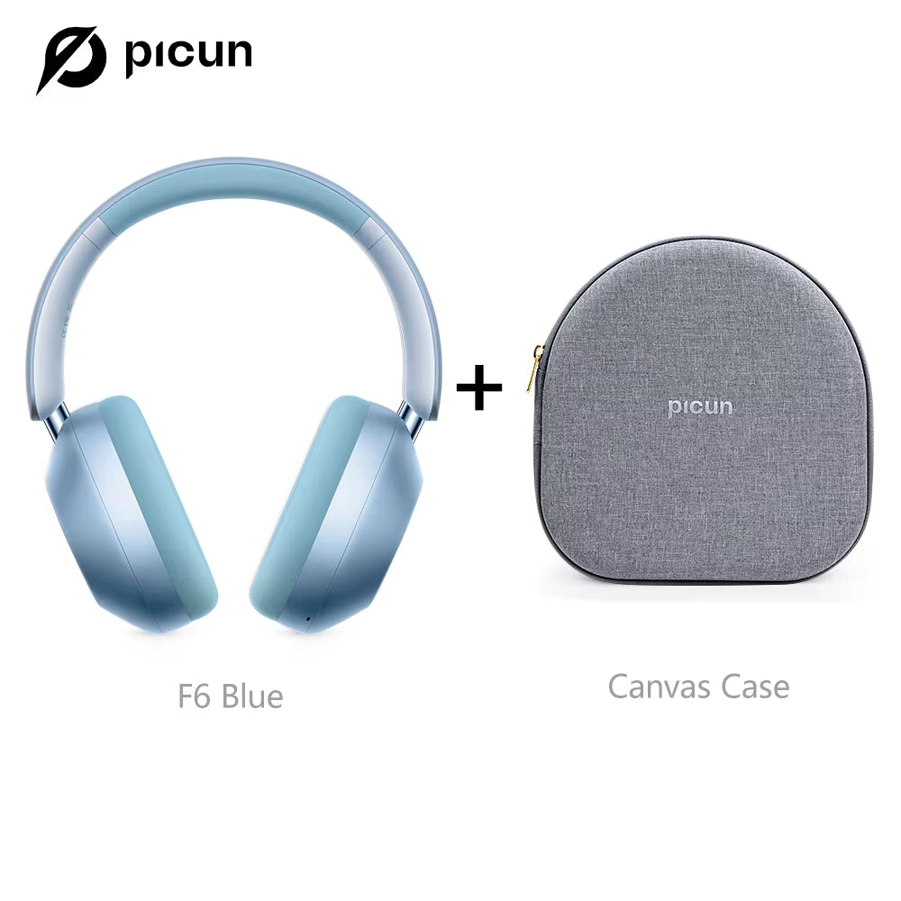 F6 Active Noise Cancelling Bluetooth Headset Hi-Res ANC Head Tracking 3D Audio Wireless Headphones APP Control Low Latency