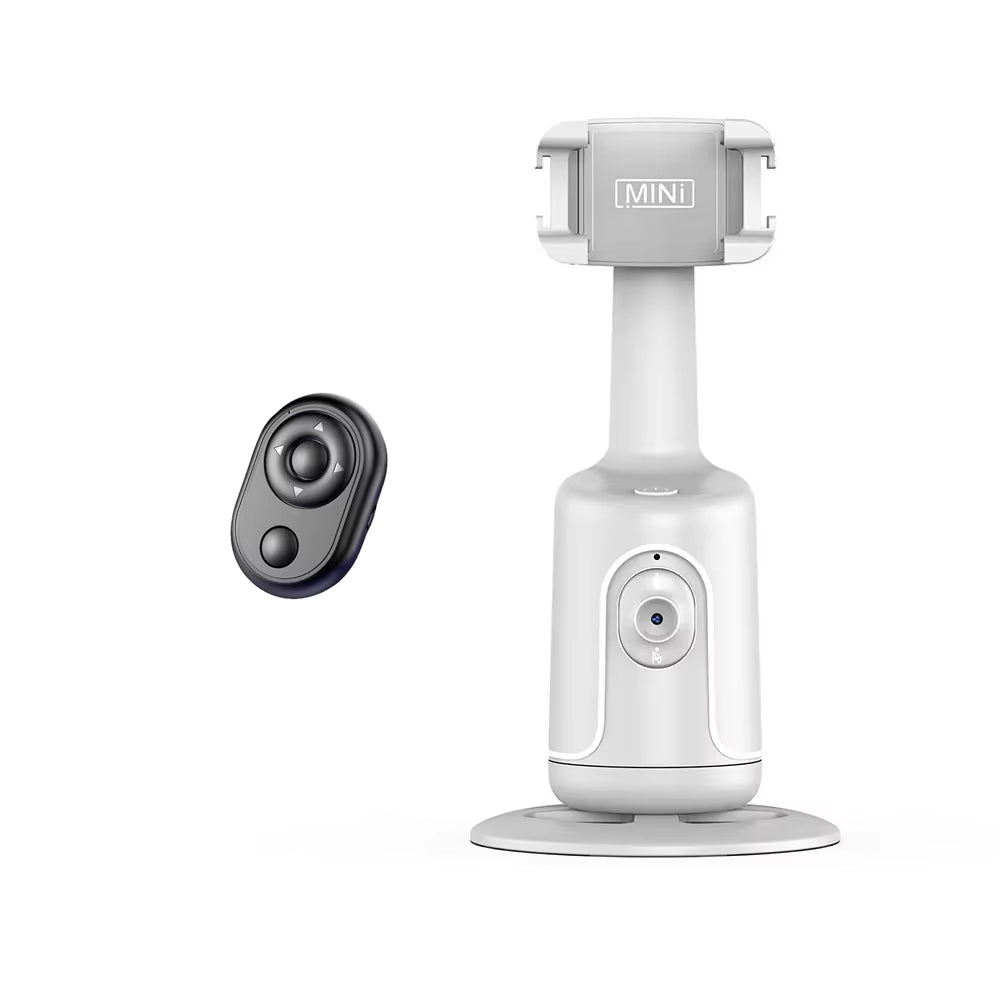 P01 Pro 360 Rotation Desktop Tracking Gimbal Stabilizer AI following Face Tracking Shooting Gimbal for Smartphone Live