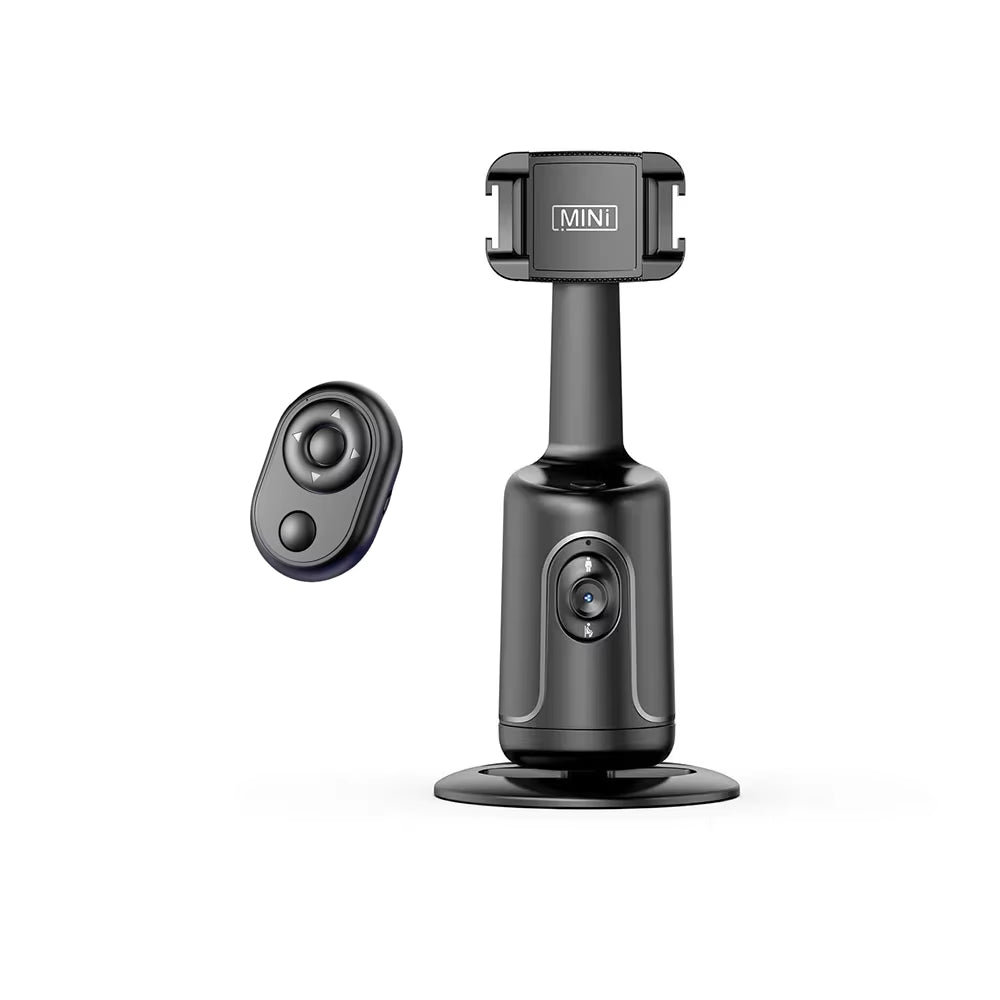 P01 Pro 360 Rotation Desktop Tracking Gimbal Stabilizer AI following Face Tracking Shooting Gimbal for Smartphone Live
