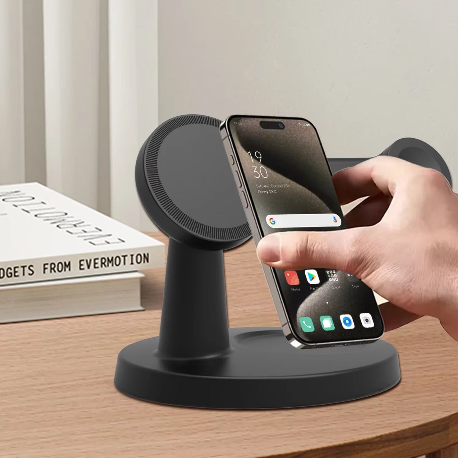 3-in-1 Magnetic Wireless Charging Stand for iPhone, Apple Watch & AirPods