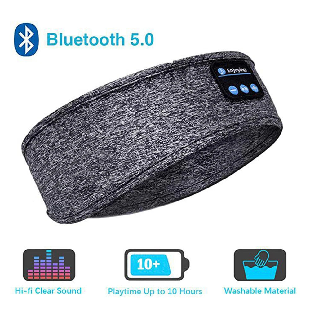 Bluetooth Sports & Sleep Headband – Wireless Headphones with Music & Eye Mask