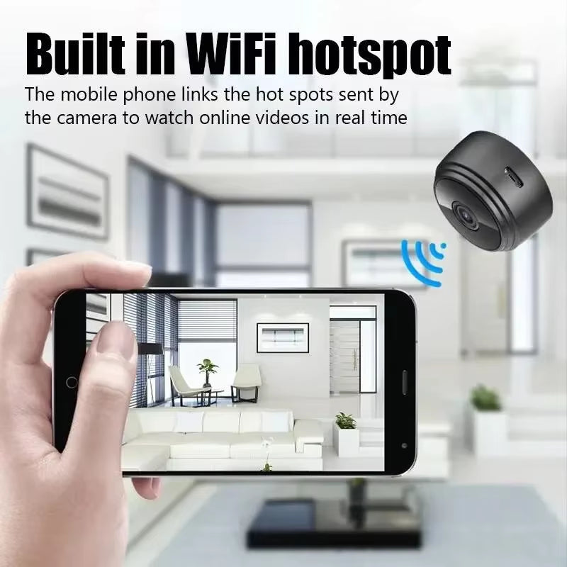 A9 Mini HD 720P WiFi Security Camera – Remote Monitoring & Mobile App Control