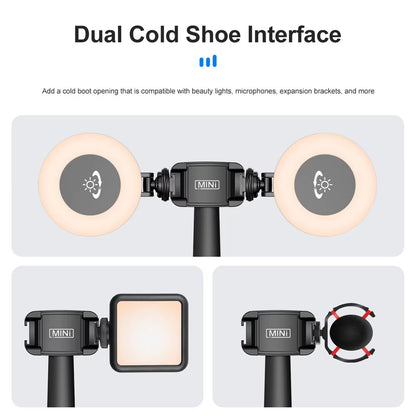 P01 Pro 360 Rotation Desktop Tracking Gimbal Stabilizer AI following Face Tracking Shooting Gimbal for Smartphone Live